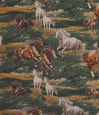 Rock & Roll Denim Horse Tapestry Dress