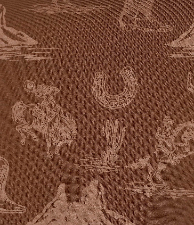 Rock & Roll Denim Knit Stretch Cotton Blend Scoop Neck Sleeveless Fringe Tank Top