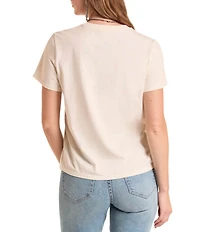 Rock & Roll Denim Knit Western Graphic Crew Neck Short Sleeve Tee
