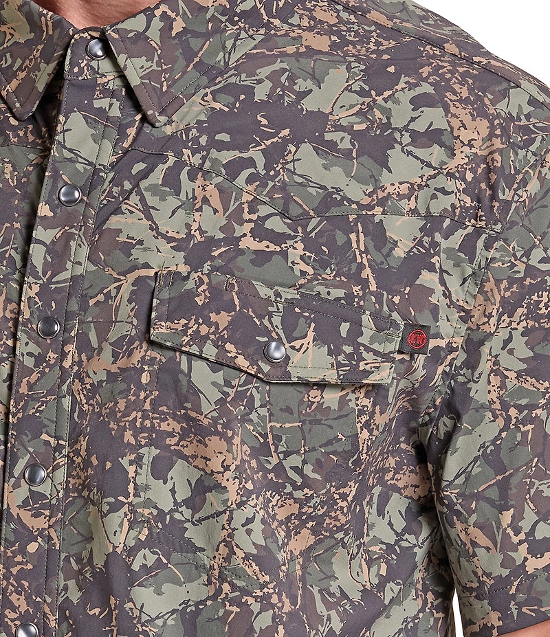 Rock & Roll Denim Koe Wetzel x Rock & Roll TEK Western Camouflage Woven Shirt