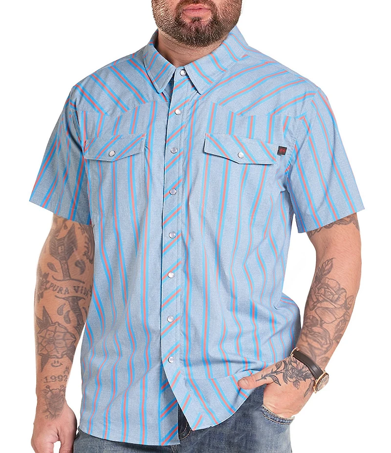 Rock & Roll Denim Koe Wetzel x Rock & Roll TEK Western Stripe Woven Shirt