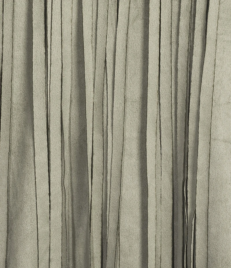 Rock & Roll Denim Microsuede Fringe Scoop Neck Sleeveless Sheath Dress