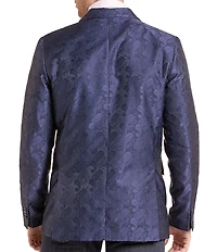 Rock & Roll Denim Regular Fit Paisley Jacquard Sport Coat