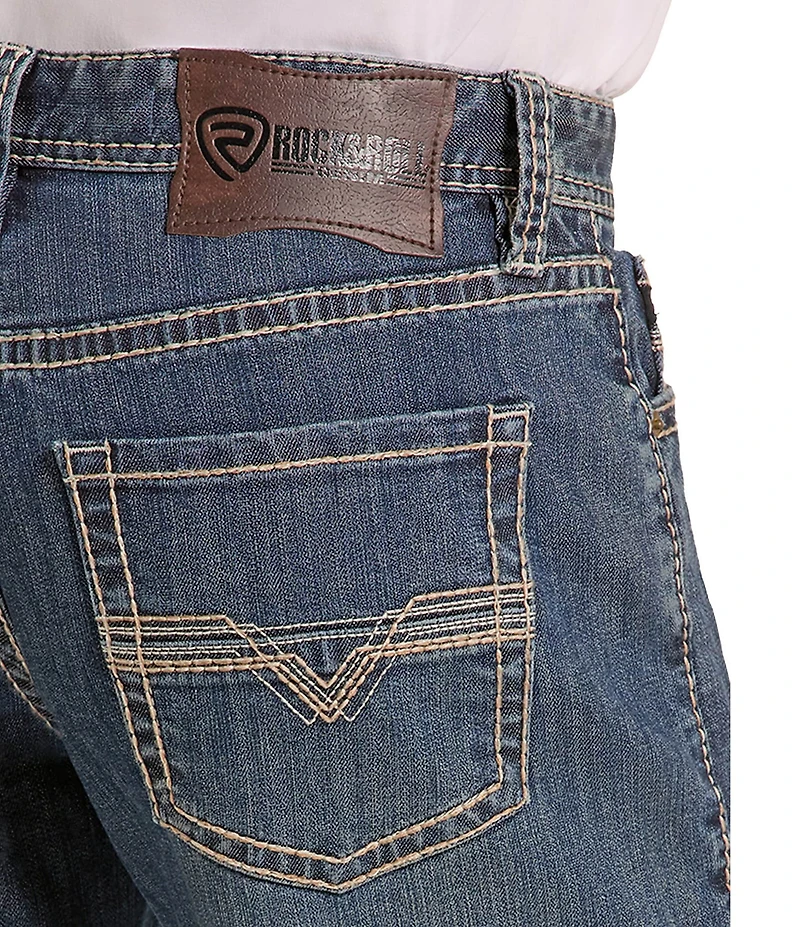 Rock & Roll Denim Relaxed-Fit Stackable Boot Jeans