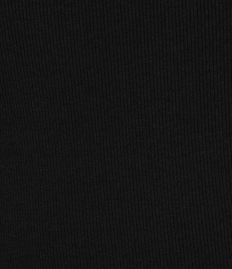 Rock & Roll Denim Ribbed Knit Scoop Neck Sleeveless Bodycon Mini Dress