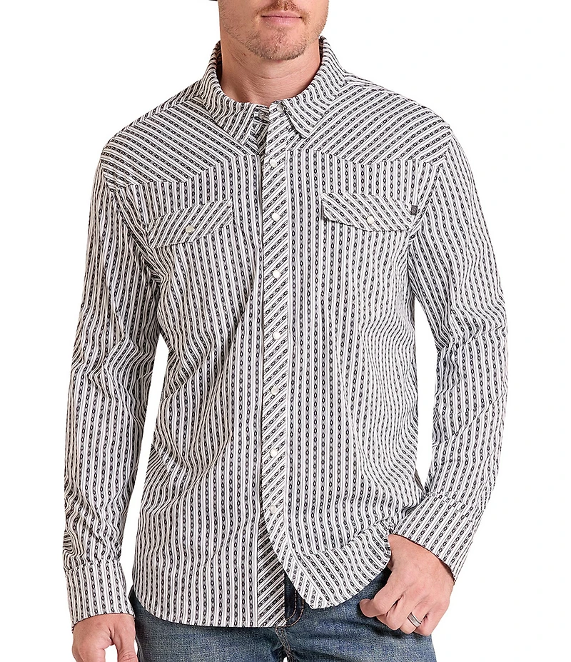 Rock & Roll Denim TEK Core Striped Woven Shirt