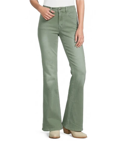 Rock & Roll Stretch Denim Wide Leg Full Length Jeans