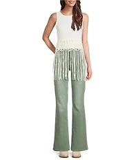 Rock & Roll Stretch Denim Wide Leg Full Length Jeans