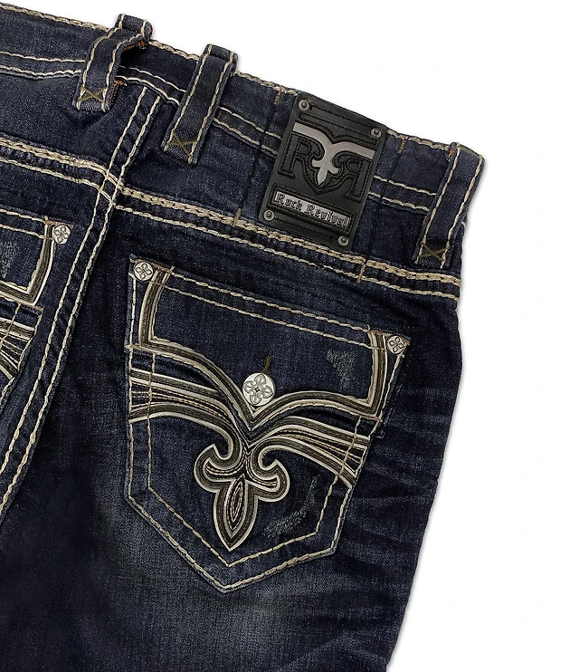 Rock Revival 32 Bootcut Embroidered Jeans