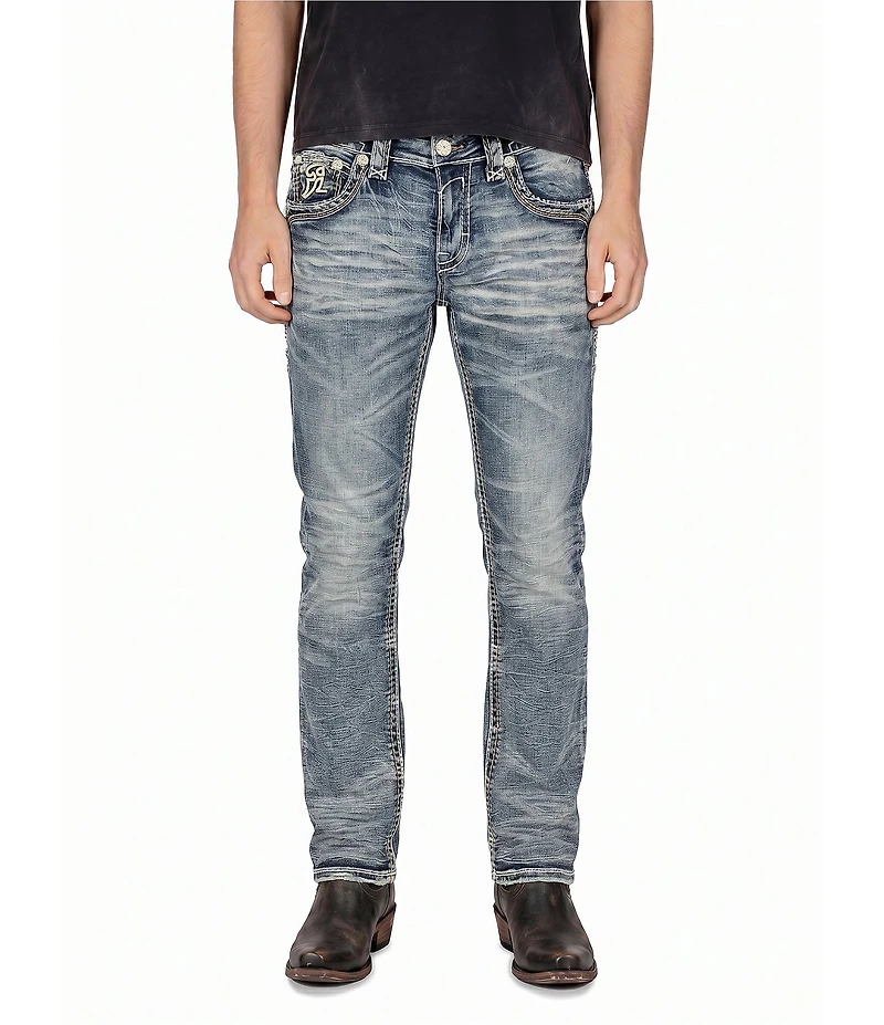 Rock Revival 32#double; Bootcut Hart Straight Leg Jeans