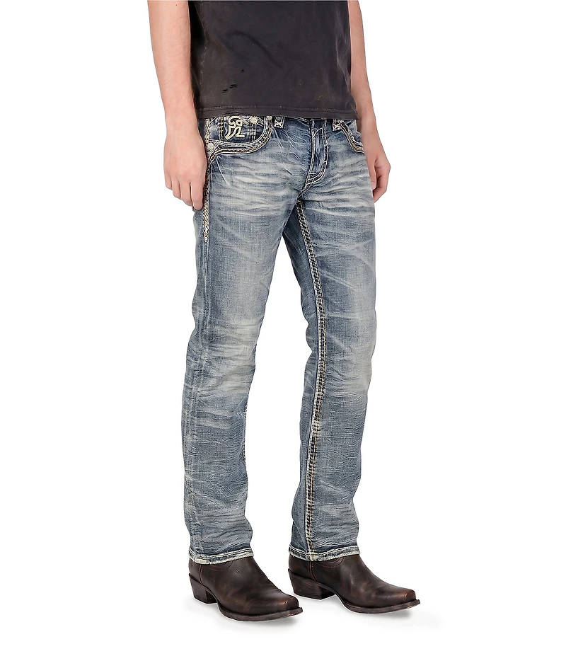 Rock Revival 32#double; Bootcut Hart Straight Leg Jeans