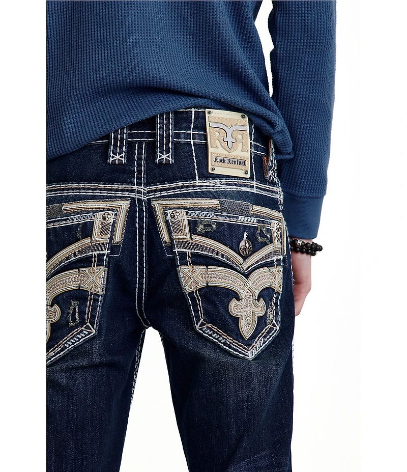 Rock Revival 32#double; Straight Leg Jeans