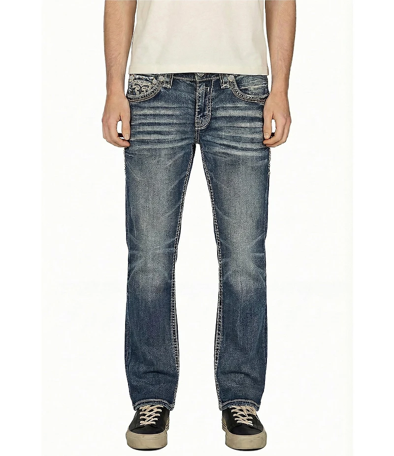 Rock Revival Andrew 32#double; Inseam Bootcut Jeans
