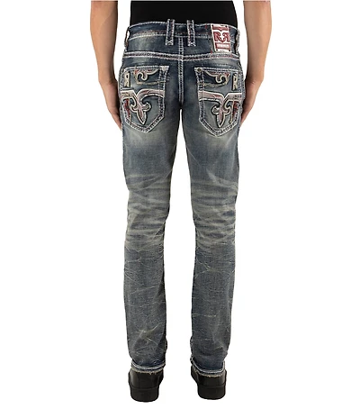 Rock Revival Bert Alternate Destructed Straight Leg Jeans