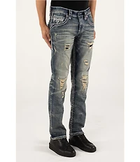 Rock Revival Bert Alternate Destructed Straight Leg Jeans
