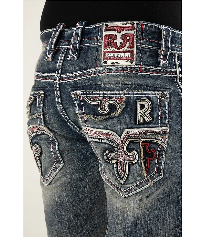 Rock Revival Bert Alternate Destructed Straight Leg Jeans