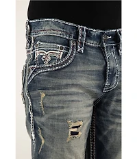 Rock Revival Bert Alternate Destructed Straight Leg Jeans