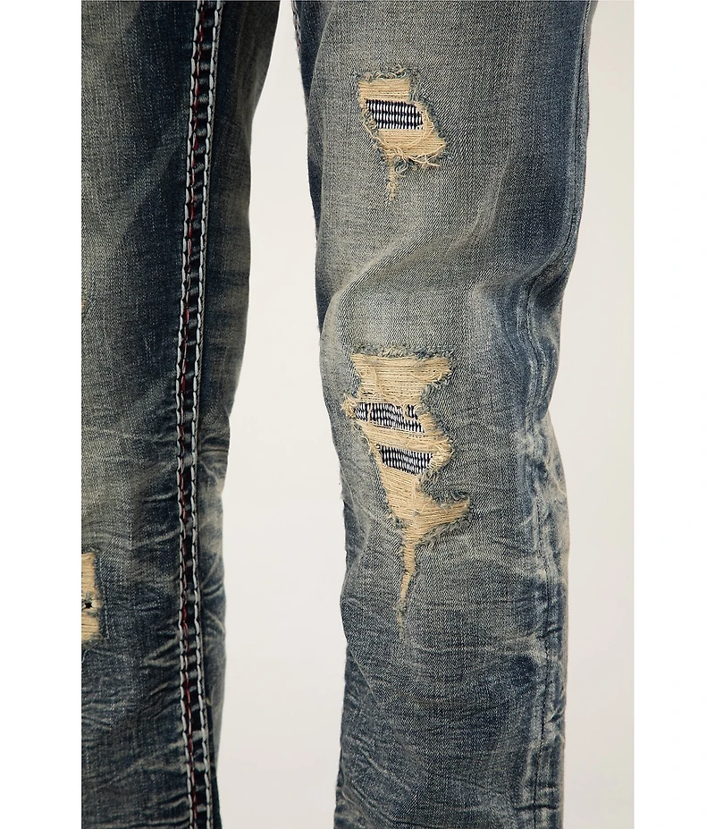 Rock Revival Bert Alternate Destructed Straight Leg Jeans
