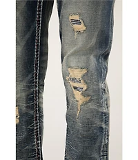 Rock Revival Bert Alternate Destructed Straight Leg Jeans