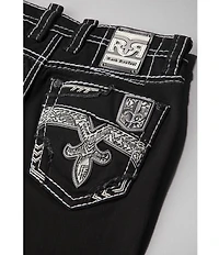 Rock Revival Chance Fleur De Lis Straight Leg Jeans
