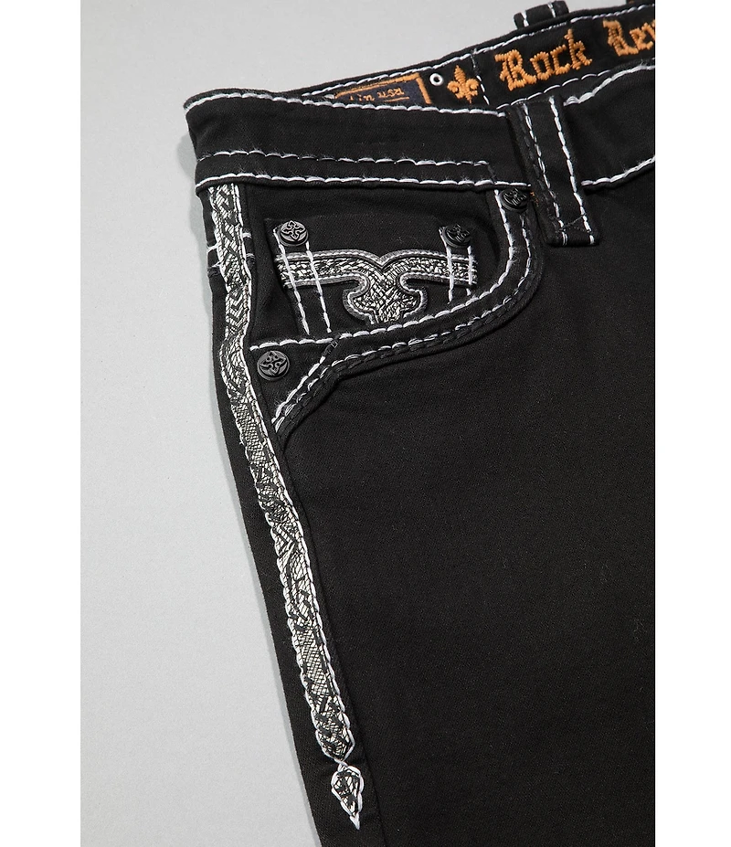 Rock Revival Chance Fleur De Lis Straight Leg Jeans