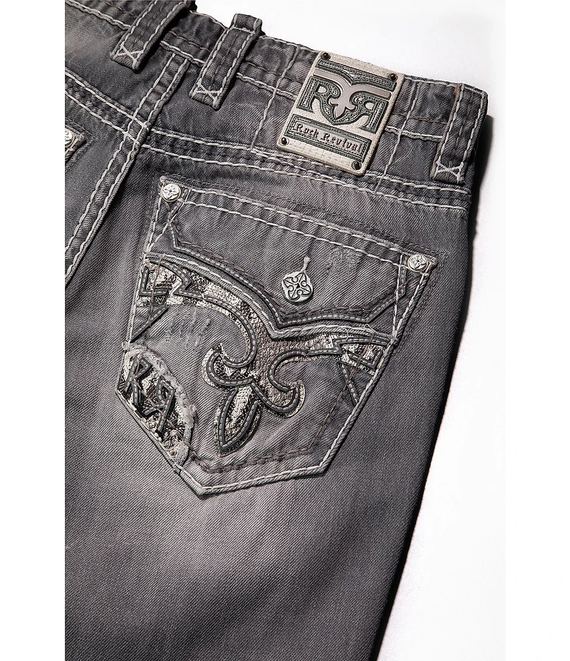 Rock Revival Danielle Straight Leg Distressed Jeans