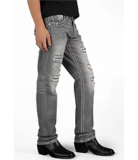 Rock Revival Danielle Straight Leg Distressed Jeans