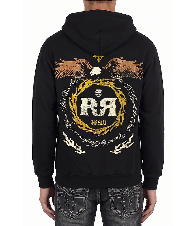 Rock Revival Eagle Cross Fleece Hoodie