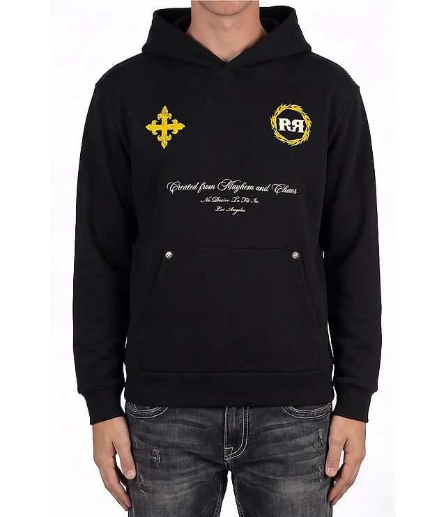 Rock Revival Eagle Cross Fleece Hoodie