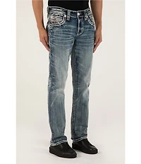 Rock Revival Elijah 30#double; Inseam Straight Leg Jeans