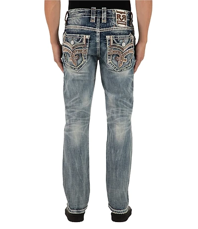 Rock Revival Elijah 32#double; Inseam Straight Leg Jeans