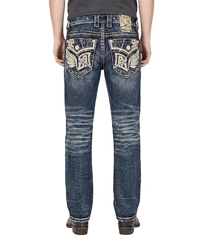 Rock Revival Eydan Straight Fit Flap-Pocket Jeans