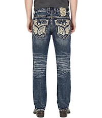 Rock Revival Eydan Straight Fit Flap-Pocket Jeans