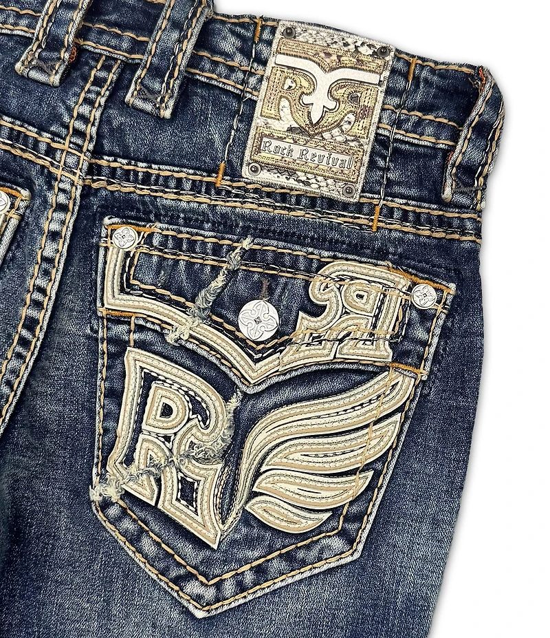 Rock Revival Eydan Straight Fit Flap-Pocket Jeans