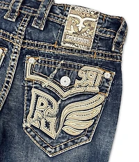 Rock Revival Eydan Straight Fit Flap-Pocket Jeans