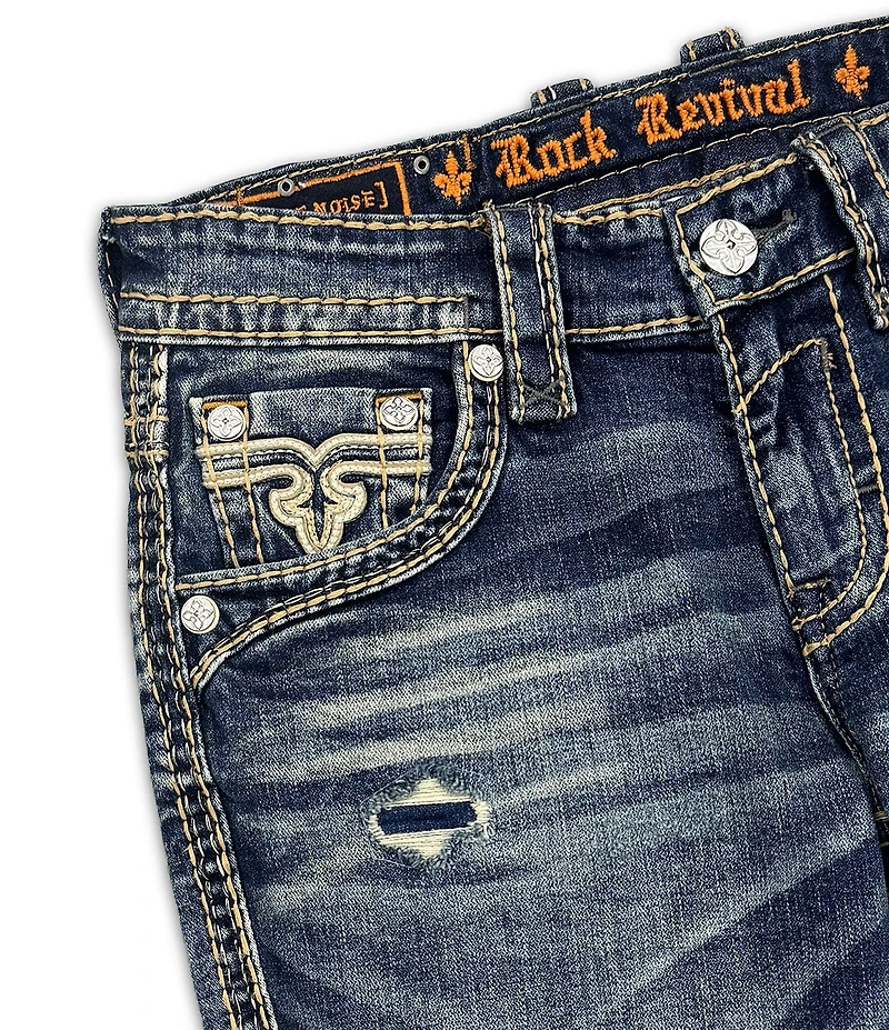 Rock Revival Eydan Straight Fit Flap-Pocket Jeans