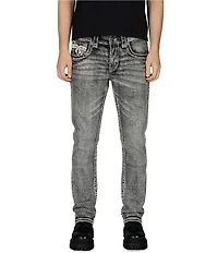 Rock Revival Haiden Straight Black Washed 32#double; Inseam Jeans