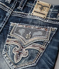 Rock Revival Jared Fleur-De-Lis-Pocketed Bootcut Jeans