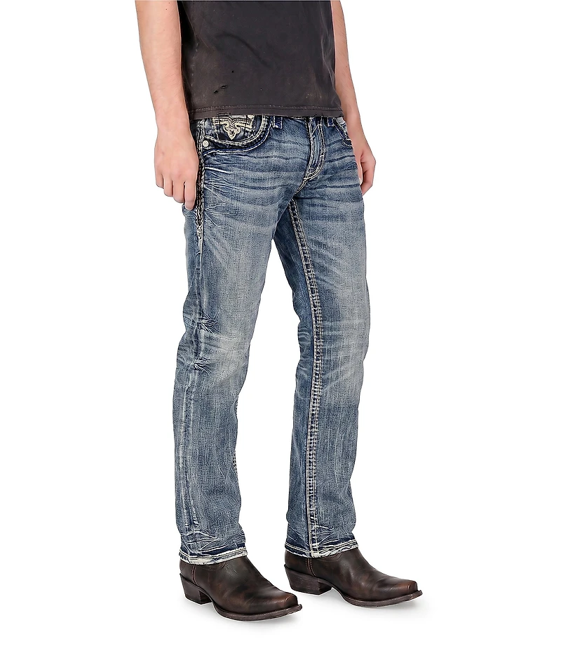 Rock Revival Jett 32#double; Straight Leg Jeans