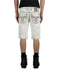 Rock Revival Lylee 14#double; Inseam White Denim Shorts