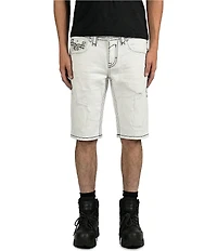 Rock Revival Lylee 14#double; Inseam White Denim Shorts