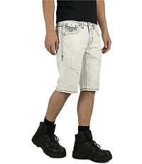 Rock Revival Lylee 14#double; Inseam White Denim Shorts