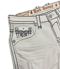 Rock Revival Lylee 14#double; Inseam White Denim Shorts