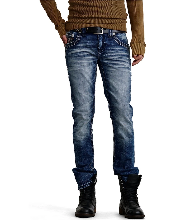 Rock Revival Merlot Straight Leg Jeans