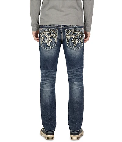 Rock Revival Miguel 32#double; Inseam Straight Jeans