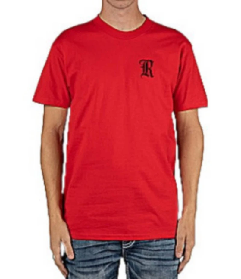 Rock Revival Outlaw Script Barbwire Frame Short Sleeve T-Shirt