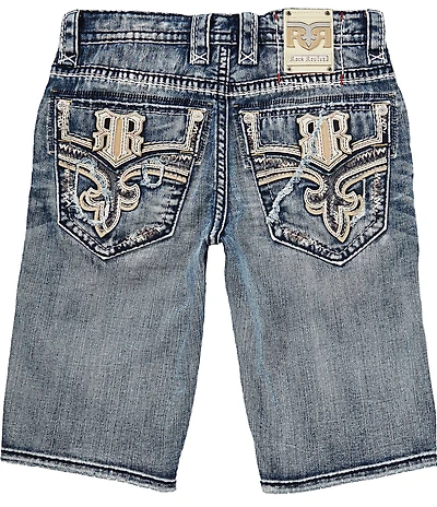 Rock Revival Richie 14#double; Inseam Destructed Shorts