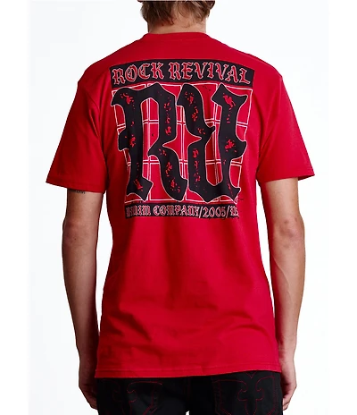 Rock Revival Rock Revival Gothic Logo Short Sleeve T-Shirt