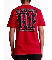 Rock Revival Rock Revival Gothic Logo Short Sleeve T-Shirt