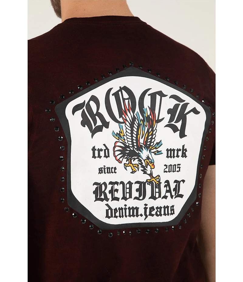 Rock Revival Short Sleeve Eagle Rock Studded Graphic T-Shirt
